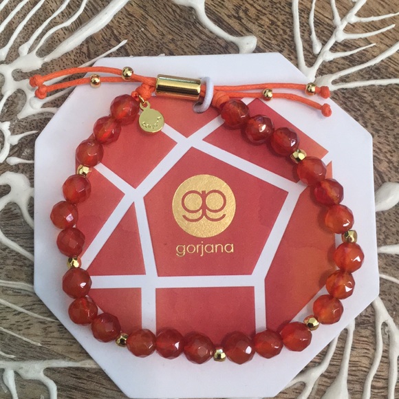 Gorjana Beaded Gemstone Bracelet - Orange Agate - Picture 6 of 8
